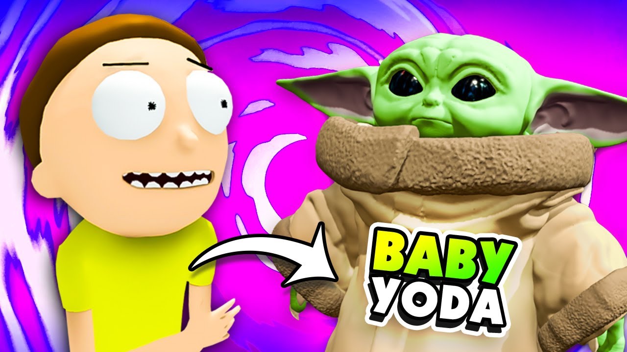 Can MORTY Make a BABY YODA? - Rick and Morty VR (Mods)