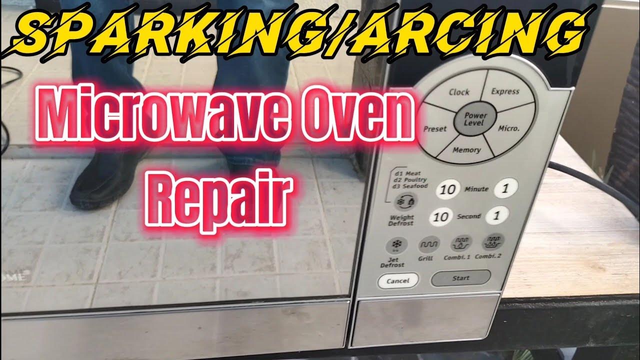 SPARKING/ARCING MICROWAVE OVEN REPAIR YouTube