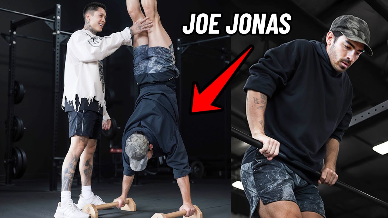 Я научил Джо Джонаса стоять на руках | Братья Джонас против калистеники