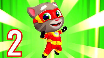 Talking Tom Hero Dash Walkthrough Gameplay Part 2 - Super Tom iOS, Android game