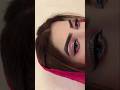 Pink Glitter Eyeshadow Look 💖 Sharp Winged Liner & Glam Lashes #eyemakeup