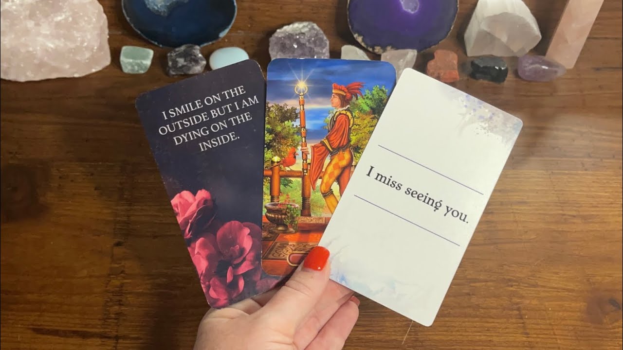 Pisces 💗 “I miss being near you”. Don’t let their smile fool ya.. They’re seeing some HARD truths.