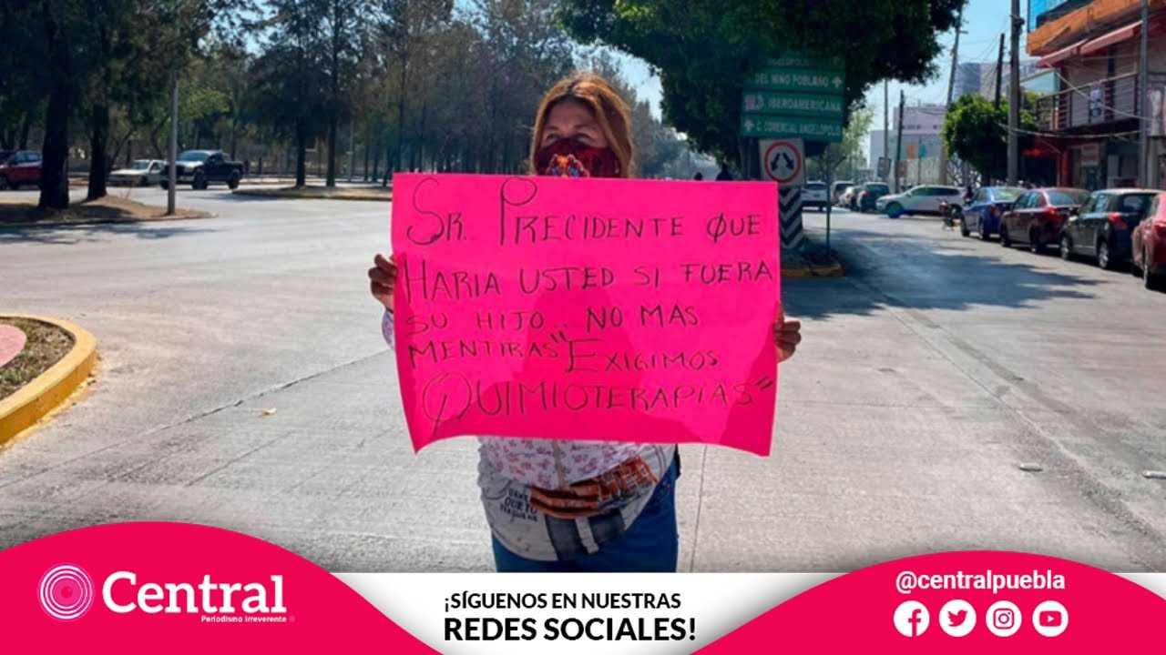 Se manifiestan en Puebla por falta de medicamentos contra el cáncer ...