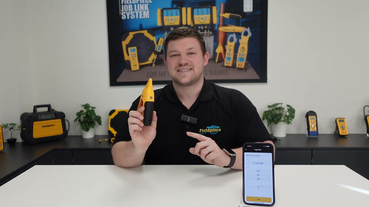 JL3PC Job Link® Pipe temperature clamps: Datalogging feature | Fieldpiece Europe