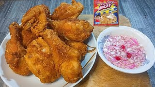 Tasty Boy Lang Sapat Na Sa Crispy U0026 Juicy Filipino Fried Chicken Style  Fried Chicken Pinoy Recipe