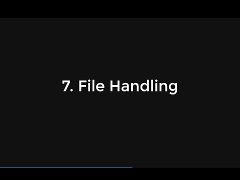 7 Python Crash Course: File Handling