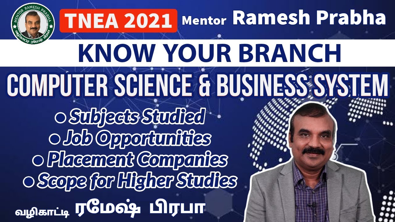 Computer Science & Business System | Know Your Branch | Prof.Dr.T.V ...