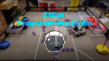 3859W Vex Tipping Point | 240pt Programming Skills