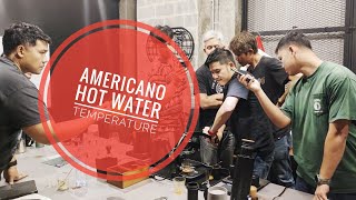 Americano hot water temperature อเมริกาโน่ควรเติมน้ำร้อนกี่องศา