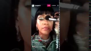 Rihanna Instagram Live Makeup
