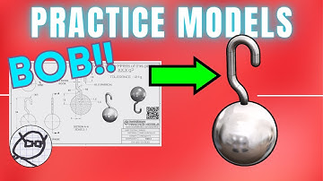 2D to 3D CAD PRACTICE MODEL-  SPECIAL EDITION! Free Drawing Exercise for 3D CAD users - BOB!