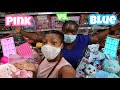 Extreme Slime Challenge! | Pink Vs Blue Shopping Challenge!