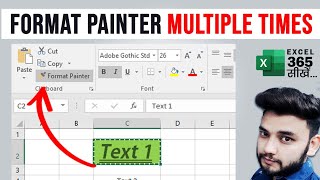 Use Format Painter in Excel Multiple Times | Multiple Times use of Format Painter in Excel #Shorts