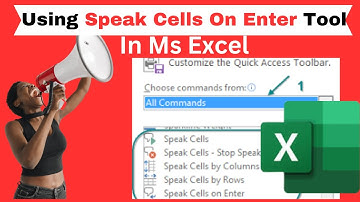Using Speak Cells on Enter Tool in Ms Excel #Excel_Tutorial_#Excel_Speak Cells