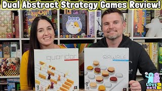 Dual Review of Qawale and Quoridor | Abstract Strategy #boardgames From Gigamic Games