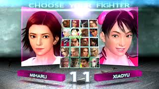 Tekken 1-7: Select Character + Announcer's Voice.