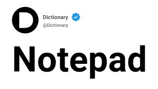 Notepad Meaning In English