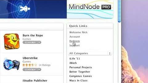 Mac App Store — Redeem Code