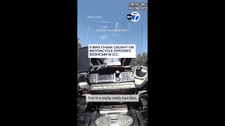 E-bike chase captured on motorcycle officer's bodycam