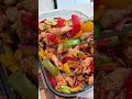 One pan chicken fajitas - the easiest weeknight dinner. full recipe on website (see bio)