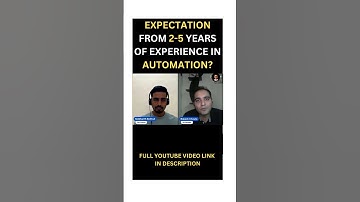 Expectations From 2-5 Years Automation Tester in QA Interview #shorts