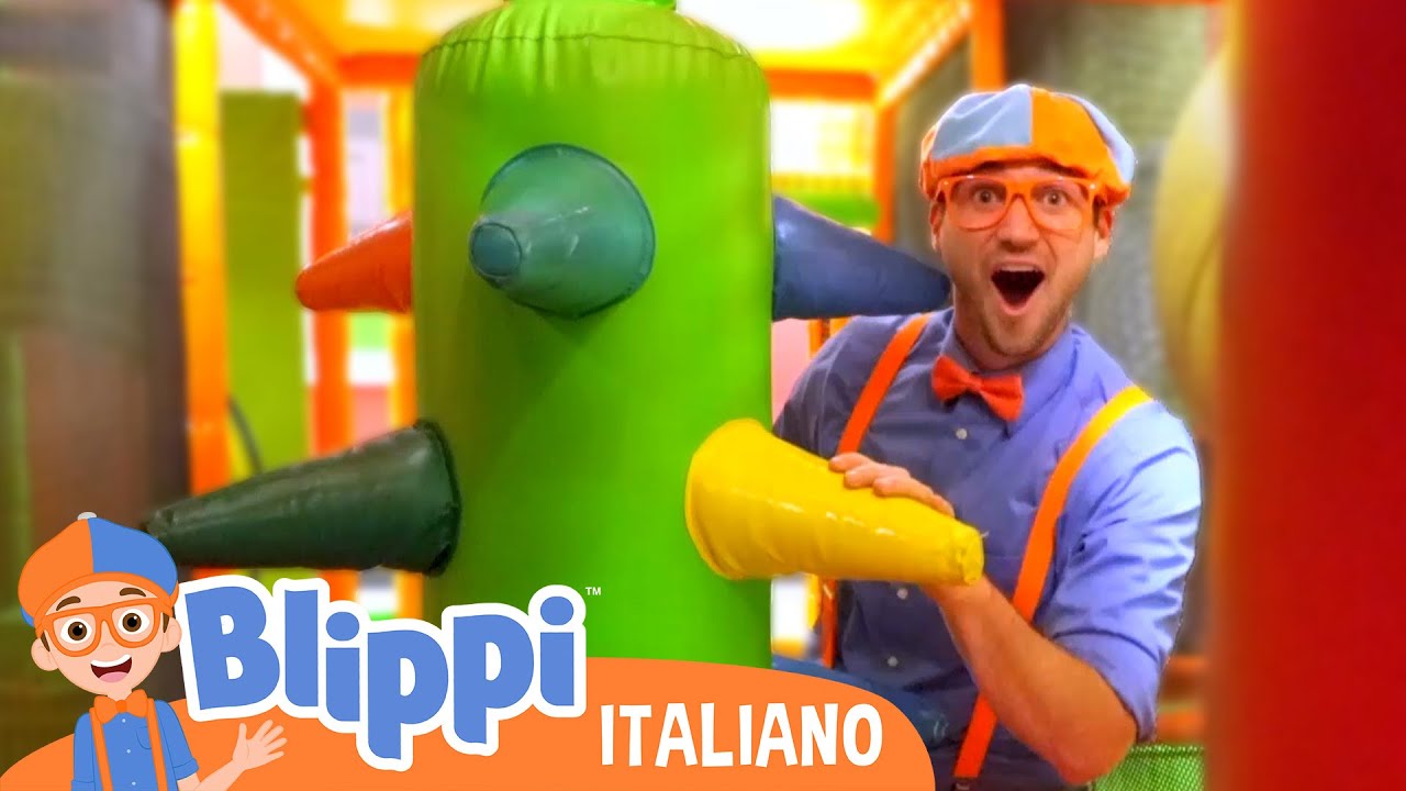 Blippi visita un parco giochi coperto | Blippi in Italiano | Video educativi per bambini