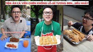 Giant Fish Ball Restaurant - Black Bean Noodles...Super Slimy