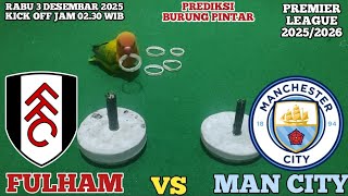 Fulham Vs Manchester City Premier League 20252026