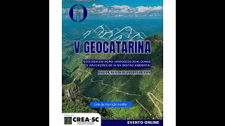 📢 V GEOCATARINAGeologia em Ação: Hidrogeologia, Dunas e Aplicações de IA na Gestão Ambiental 🌍💧💻