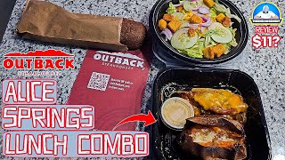 Outback Steakhouse® Alice Springs Lunch Combo Review! 🐔🧀🍄 | theendorsement