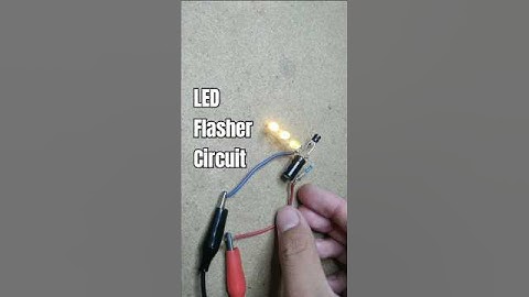 LED Flasher Circuit #experiment#circuit#diy#2n5551#shorts