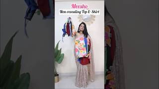 Meesho Crop Top & Skirt #shortsvideo #short #ytshortsindia #meeshohaul
