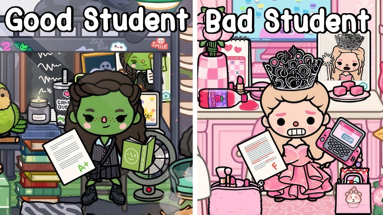 Good Student VS Bad Student | Wicked Morning Routine ☀️Toca Boca Life Story