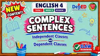 ENGLISH 4 TERM 1 WEEK 9 SESSION 1 | COMPLEX SENTENCES | INDEPENDENT & DEPENDENT CLAUSES | ILAW