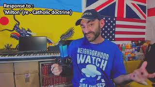 Response To  milton re  Testimony Vs Doctrine