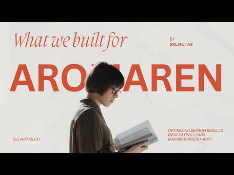 Custom Ecommerce Website for Aromaren | Next.js & Node.js Development by Skliautas