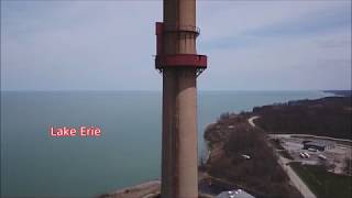Tearing down Ashtabula Ohio Generating Plant a Drone Video