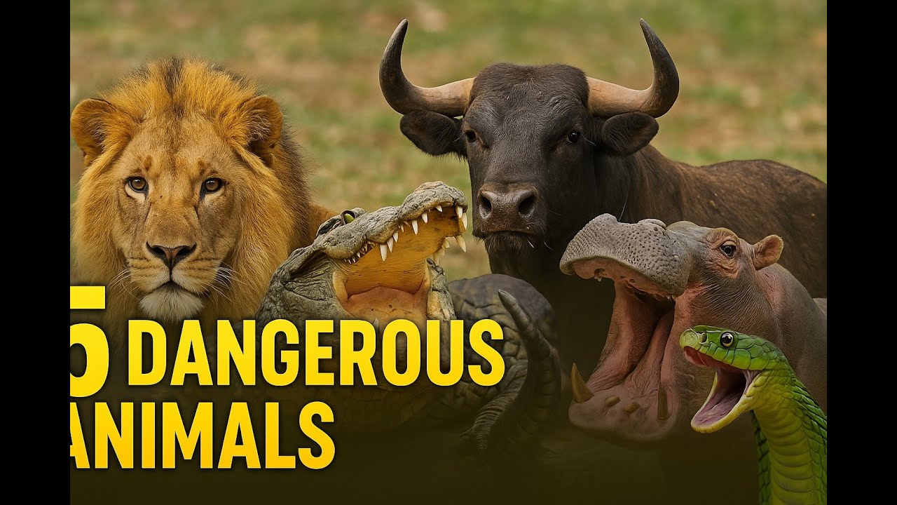 This are the 5 Dangerous Animals you should FEAR!!!