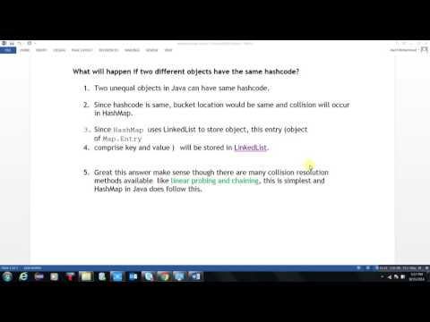 hashmap different objects with same hashcode