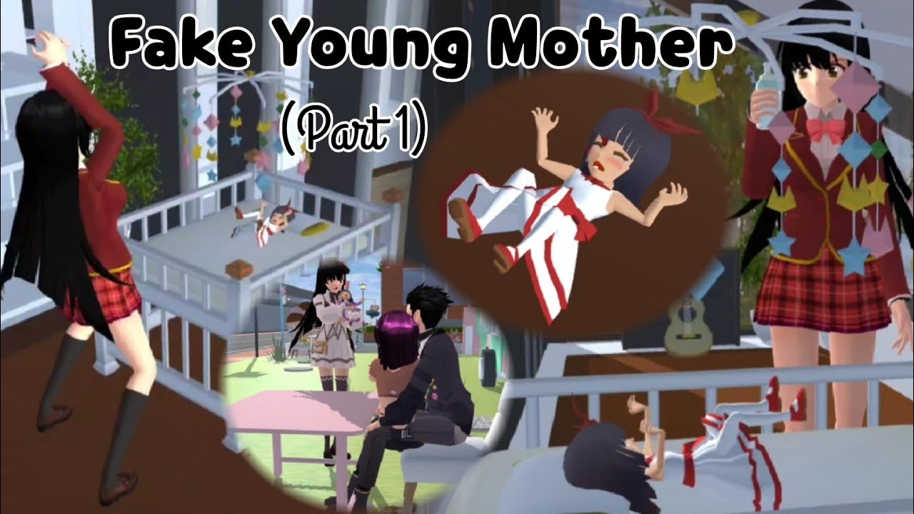 Fake young mother (Part 1) | Sad Story | Sakura School Simulator