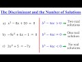 How to Determine the Discriminant and the Number of Solutions │Algebra