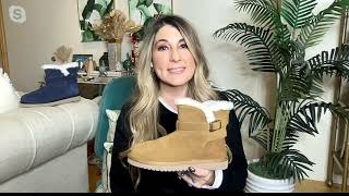 Koolaburra by UGG Faux-Fur Mini Boots - Delene on QVC