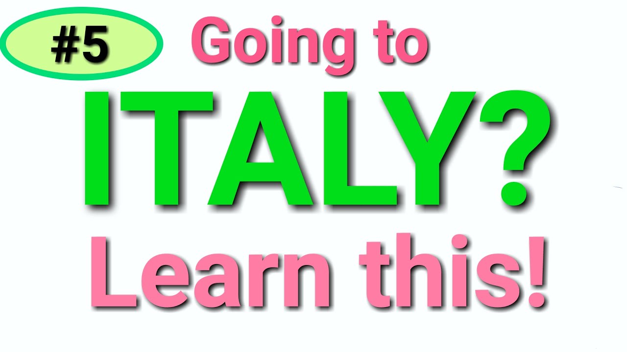 Going to Italy? Learn this 5! Italian Phrases for Tourists