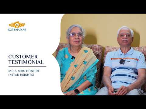 Mr. & Mrs. Bondre Testimonial
