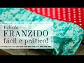 BABADO FRANZIDO fácil para pano de prato ou cortina!