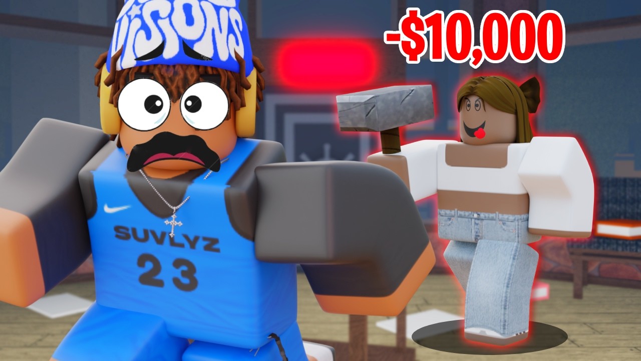 I 1v1ed My SISTER For $10,000 ROBUX in Flee The Facility...