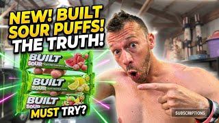 TESTING THE NEW BUILT SOUR PUFF FLAVORS!🍬 (Candy or Protein Bar?)