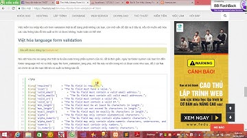 Bài 9: Tìm Hiểu Library Form Validation