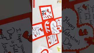 Valentines Day Surprise Gift Box / Valentines day card making ideas #shorts