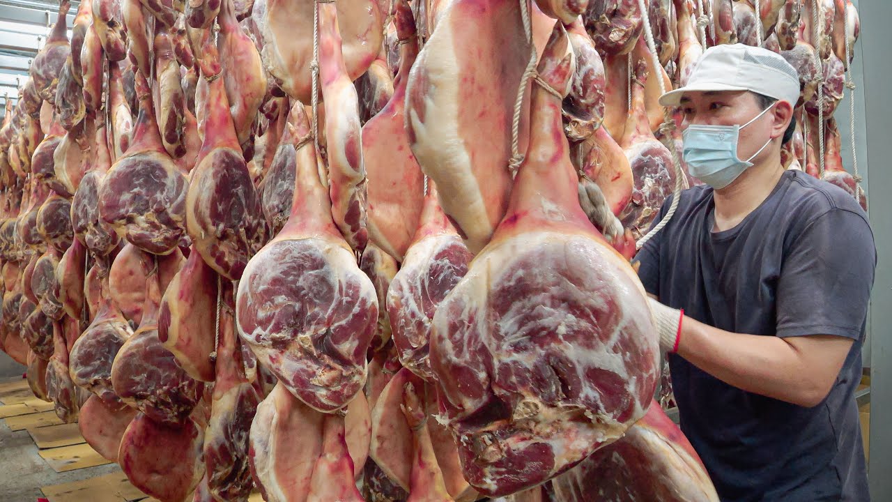 Потрясающе! 10 месяцев выдержки! Процесс производства тайваньской ветчины | Азиатская кухня